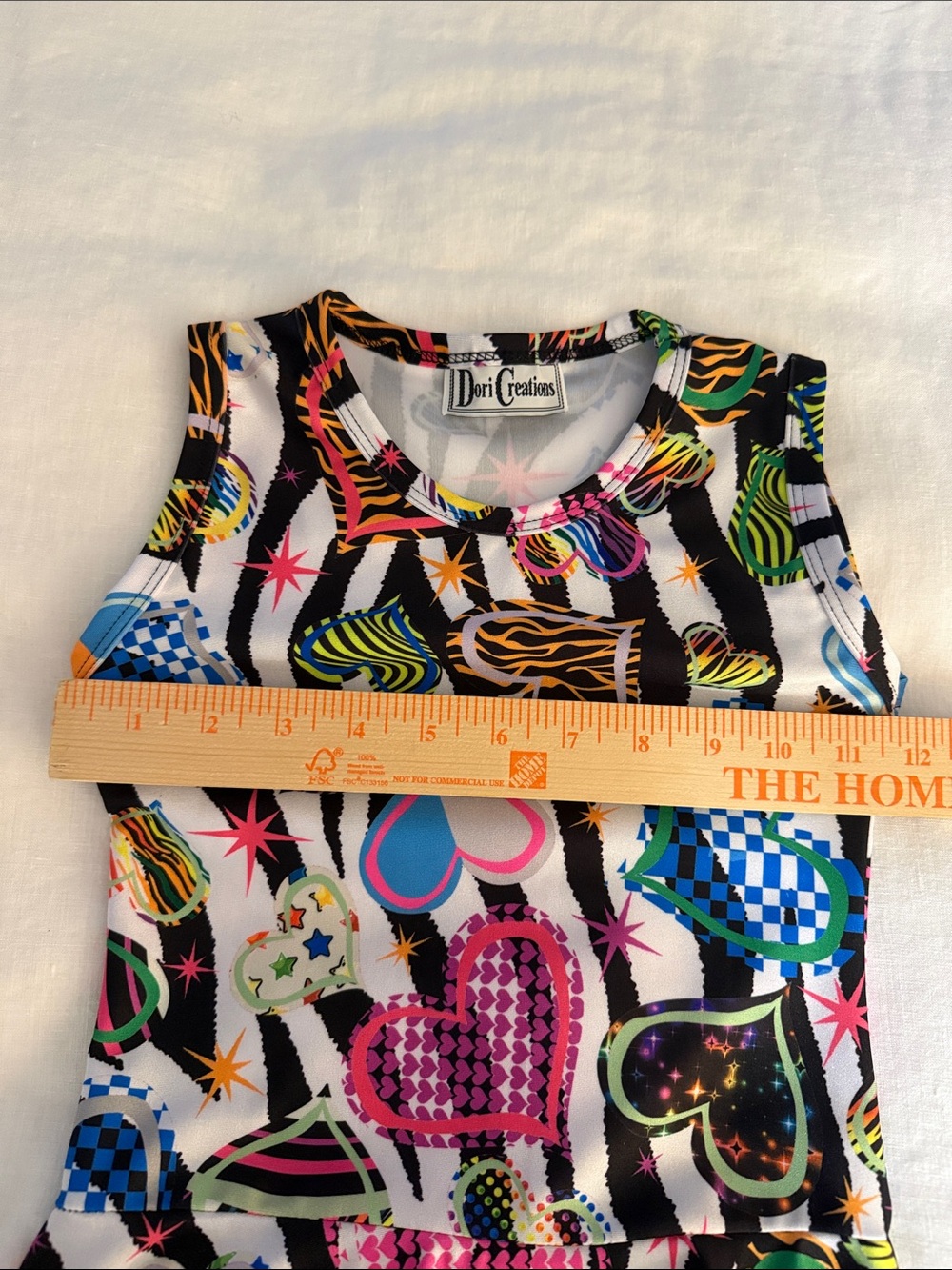 Dori Creations Multicolor Heart Print dress. Drop waist sz 6 - Picture 5 of 7